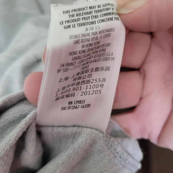 Disney Parks Authentic Minnie Mouse Zip up sweatshirt Gray XL - Picture 7 of 10